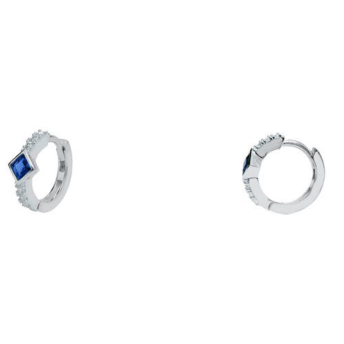 Ασημένια σκουλαρίκια κρικάκια 925 με ζιργκόν