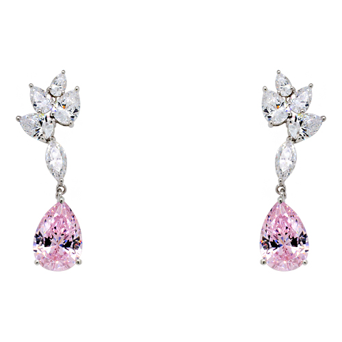 Ασημένια κρεμαστά σκουλαρίκια σταγόνες 925