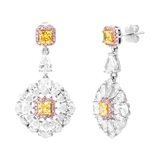 Ασημένια κρεμαστά σκουλαρίκια 925