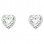 Ασημένια σκουλαρίκια καρδιές 925 με ζιργκόν