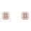 Ασημένια σκουλαρίκια 925 σε ροζ χρώμα