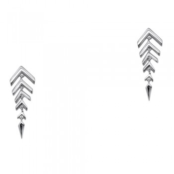 Ασημένια κρεμαστά σκουλαρίκια 925