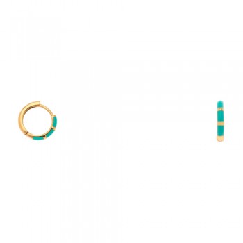 Ασημένια επιχρυσωμένα σκουλαρίκια κρικάκια 925