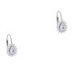 Ασημένια ημικρεμαστά σκουλαρίκια σταγόνες 925 με ζιργκόν