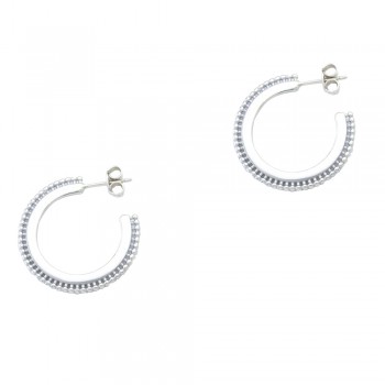 Ασημένια σκουλαρίκια κρίκοι 925