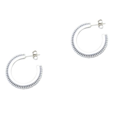 Ασημένια σκουλαρίκια κρίκοι 925