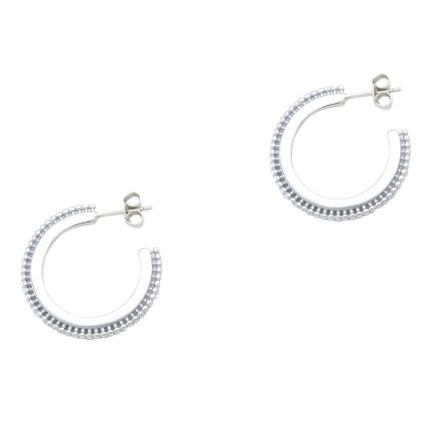 Ασημένια σκουλαρίκια κρίκοι 925