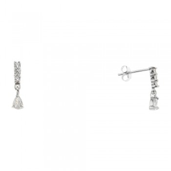 Ασημένια σκουλαρίκια σταγόνες 925