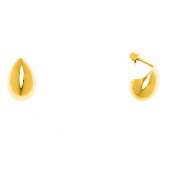 Ασημένια επιχρυσωμένα σκουλαρίκια σταγόνες 925