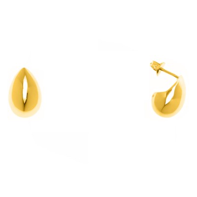 Ασημένια επιχρυσωμένα σκουλαρίκια σταγόνες 925