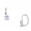 Ασημένια ημικρεμαστά σκουλαρίκια σταγόνες 925 με ζιργκόν