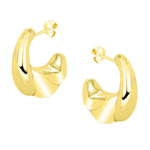 Ασημένια επιχρυσωμένα σκουλαρίκια 925