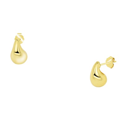 Ασημένια επιχρυσωμένα σκουλαρίκια σταγόνες 925