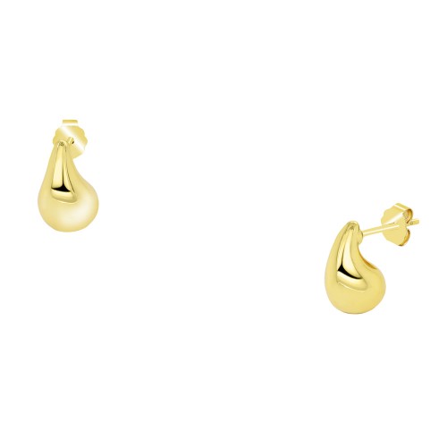 Ασημένια επιχρυσωμένα σκουλαρίκια σταγόνες 925