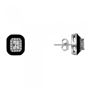 Ασημένια σκουλαρίκια 925 με ζιργκόν