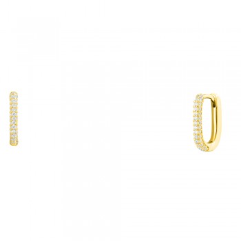 Ασημένια επιχρυσωμένα σκουλαρίκια κρικάκια 925