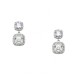 Ασημένια ημικρεμαστά σκουλαρίκια 925 με ζιργκόν