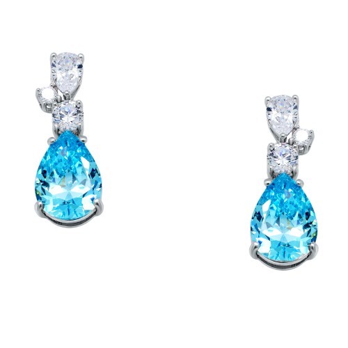 Ασημένια σκουλαρίκια σταγόνες 925