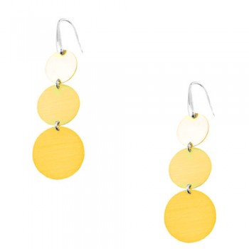 Ασημένια επιχρυσωμένα σκουλαρίκια 925