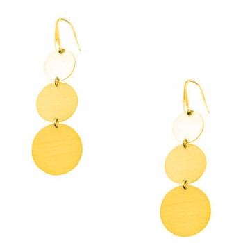 Ασημένια επιχρυσωμένα σκουλαρίκια 925