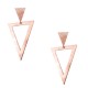 Ασημένια σκουλαρίκια 925 σε ροζ χρώμα