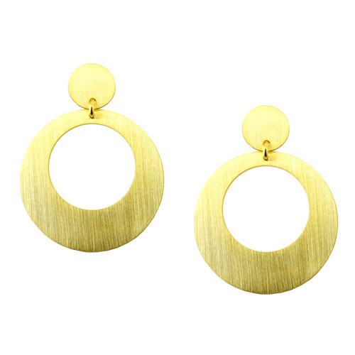 Ασημένια επιχρυσωμένα σκουλαρίκια 925