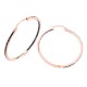 Ασημένια σκουλαρίκια κρίκοι 925 σε ροζ χρώμα