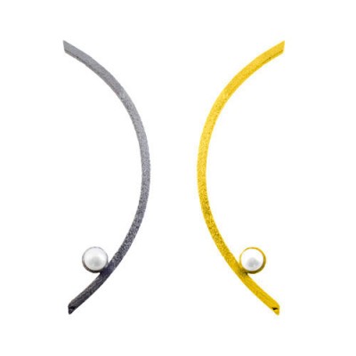 Ασημένια χειροποίητα σκουλαρίκια 925 με μαργαριτάρια