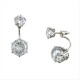 Ασημένια σκουλαρίκια ear jacket 925