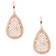 Ασημένια σκουλαρίκια σταγόνες 925 σε ροζ χρώμα