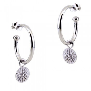 Ασημένια σκουλαρίκια κρίκοι 925