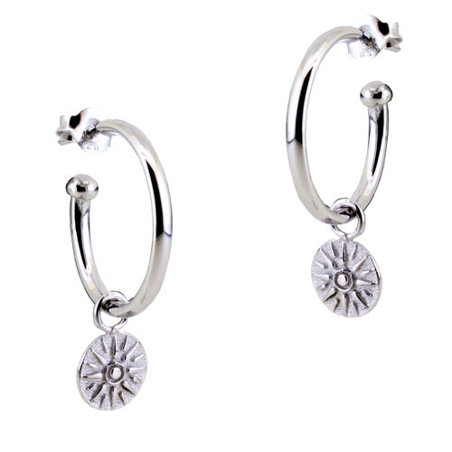 Ασημένια σκουλαρίκια κρίκοι 925