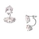 Ασημένια σκουλαρίκια ear jacket 925 με ζιργκόν