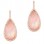 Ασημένια σκουλαρίκια σταγόνες 925 σε ροζ χρώμα
