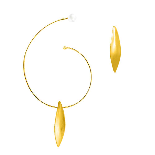 Ασημένια χειροποίητα σκουλαρίκια 925 με μαργαριτάρι