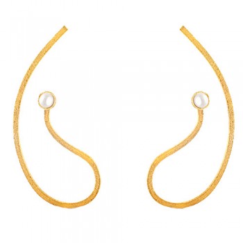 Ασημένια χειροποίητα σκουλαρίκια 925 με μαργαριτάρια