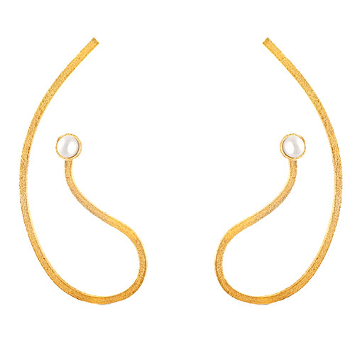 Ασημένια χειροποίητα σκουλαρίκια 925 με μαργαριτάρια