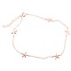 Ασημένιο βραχιόλι ποδιού 925 σε ροζ χρώμα