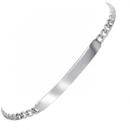 Ασημένιο ανδρικό βραχιόλι ταυτότητα 925