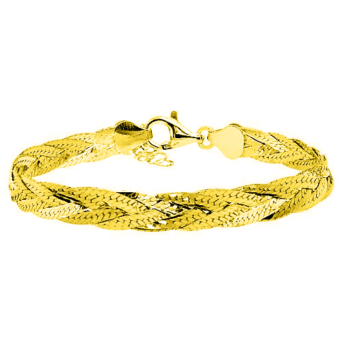 Ασημένιο επιχρυσωμένο βραχιόλι 925