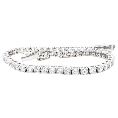 Ασημένιο βραχιόλι ριβιέρα 925 με ζιργκόν