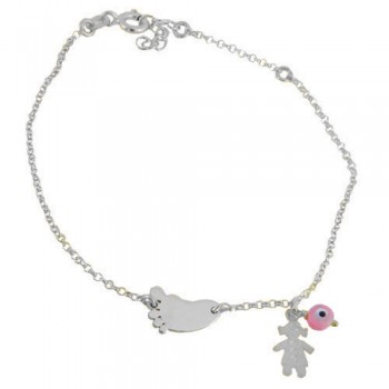Ασημένιο παιδικό βραχιόλι 925