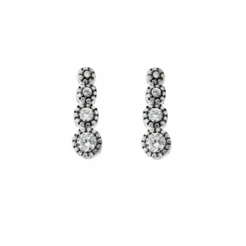 Ασημένια σκουλαρίκια 925 με ζιργκόν