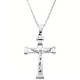 Ατσάλινος ανδρικός σταυρός με αλυσίδα