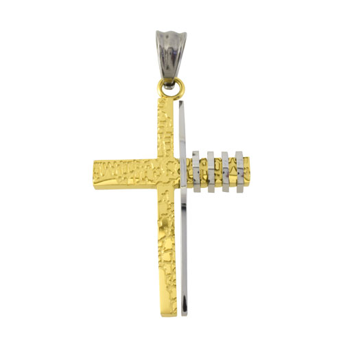 Ατσάλινος ανδρικός σταυρός με αλυσίδα