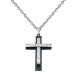 Ατσάλινος ανδρικός σταυρός με αλυσίδα