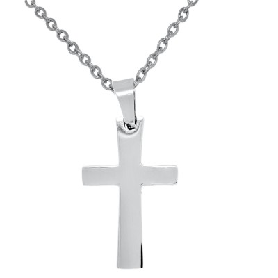 Ατσάλινος ανδρικός σταυρός και αλυσίδα