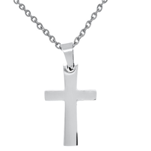 Ατσάλινος ανδρικός σταυρός και αλυσίδα