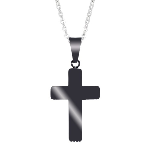 Ατσάλινος ανδρικός σταυρός και αλυσίδα