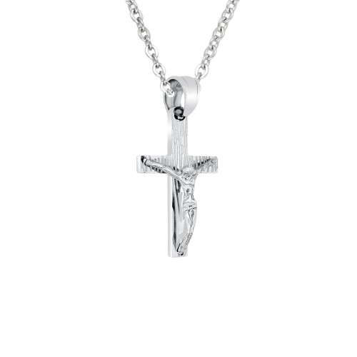 Ατσάλινος ανδρικός σταυρός και αλυσίδα